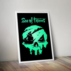 Sea of Thieves Poster | Gaming Poster | Gaming Artwork | Gaming Decor | Video Game Poster | Gaming Gift | Video Game Print | Wall Art