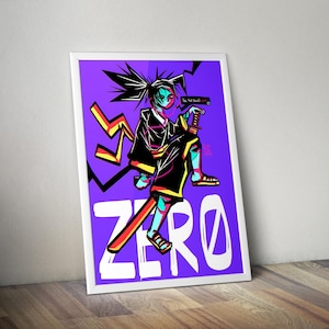 Katana Zero Poster | Gaming Poster | Gaming Artwork | Gaming Decor | Video Game Poster | Gaming Gift | Video Game Print | Wall Art