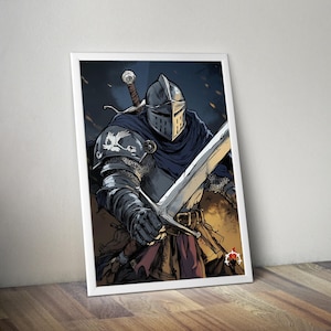Darkest Dungeon Crusader Poster | Gaming Poster | Gaming Artwork | Gaming Decor | Video Game Poster | Gaming Gift | Video Game Print