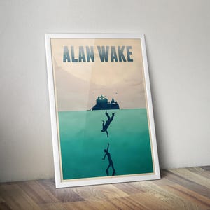 Alan Wake Poster | Gaming Poster | Gaming Artwork | Gaming Decor | Video Game Poster | Gaming Gift | Video Game Print | Wall Art