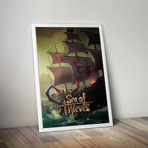 Sea of Thieves Poster | Gaming Poster | Gaming Artwork | Gaming Decor | Video Game Poster | Gaming Gift | Video Game Print | Wall Art