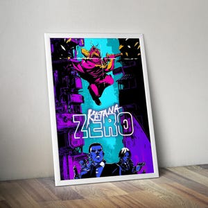Katana Zero Poster | Gaming Poster | Gaming Artwork | Gaming Decor | Video Game Poster | Gaming Gift | Video Game Print | Wall Art