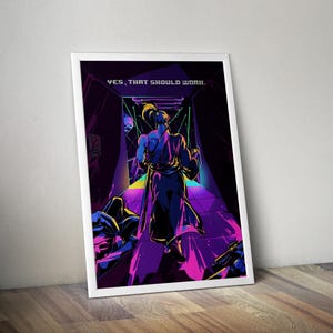 Katana Zero Poster | Gaming Poster | Gaming Artwork | Gaming Decor | Video Game Poster | Gaming Gift | Video Game Print | Wall Art
