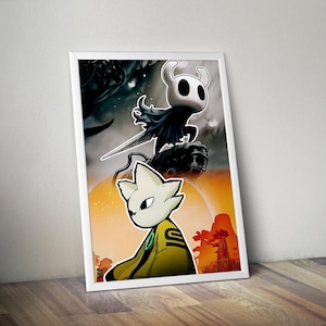 Nine Sols and Hollow Knight Poster | Gaming Poster | Gaming Artwork | Gaming Decor | Video Game Poster | Gaming Gift | Video Game Print