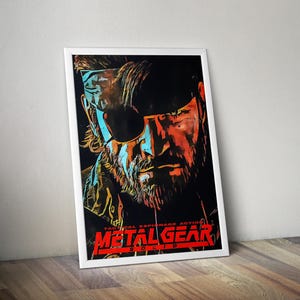 Metal Gear Solid Poster | Gaming Poster | Gaming Artwork | Gaming Decor | Video Game Poster | Gaming Gift | Video Game Print | Wall Art