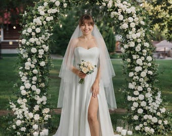 Two Tier Lightweight Veil - Soft Sheer Tulle Wedding Veil for Bride
