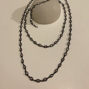 Vintage Style Kristall Halskette Lange oder Kurze Längen Bild 2