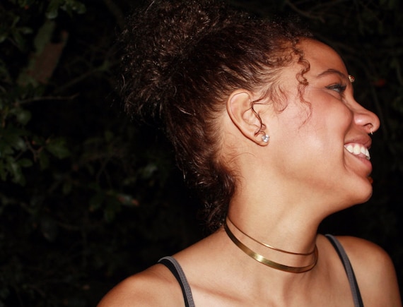 Thin metal best sale choker