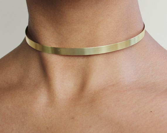 90's Style Very Thin Metal Choker 