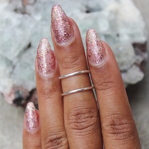 Silver Double Midi Ring * Adjustable Knuckle Stacking Ring