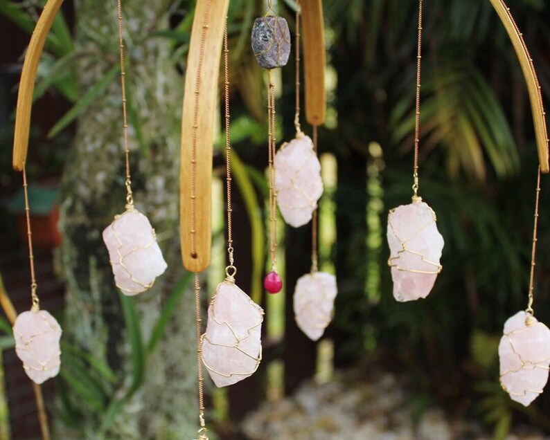 Crystal Baby Mobile Custom Crystal Hanging Organic Nursery Etsy