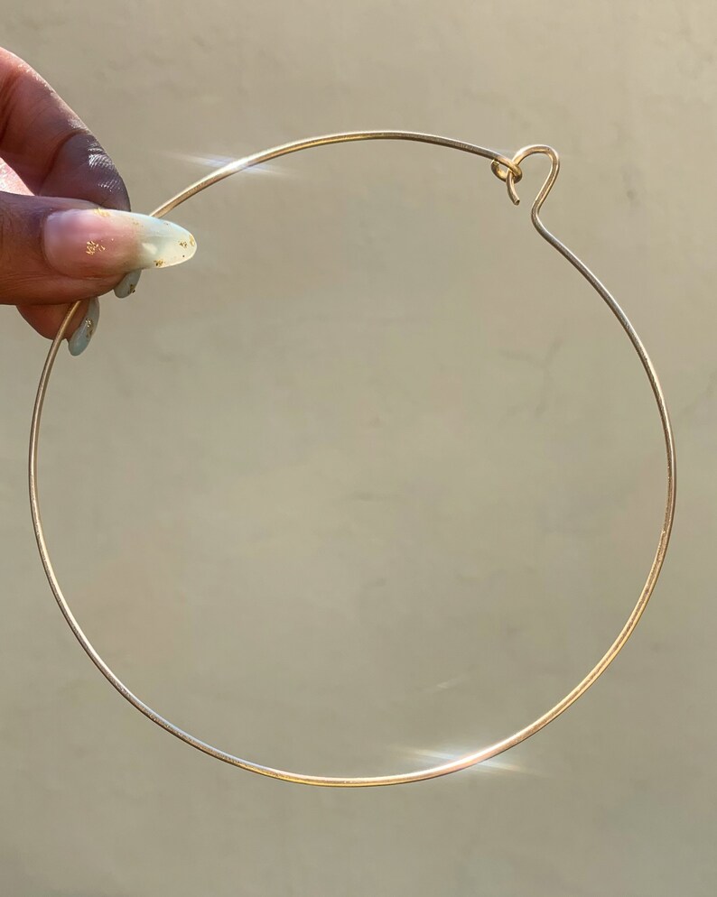 Minimal Choker Set Very Thin Metal Collar & Wire Choker Etsy