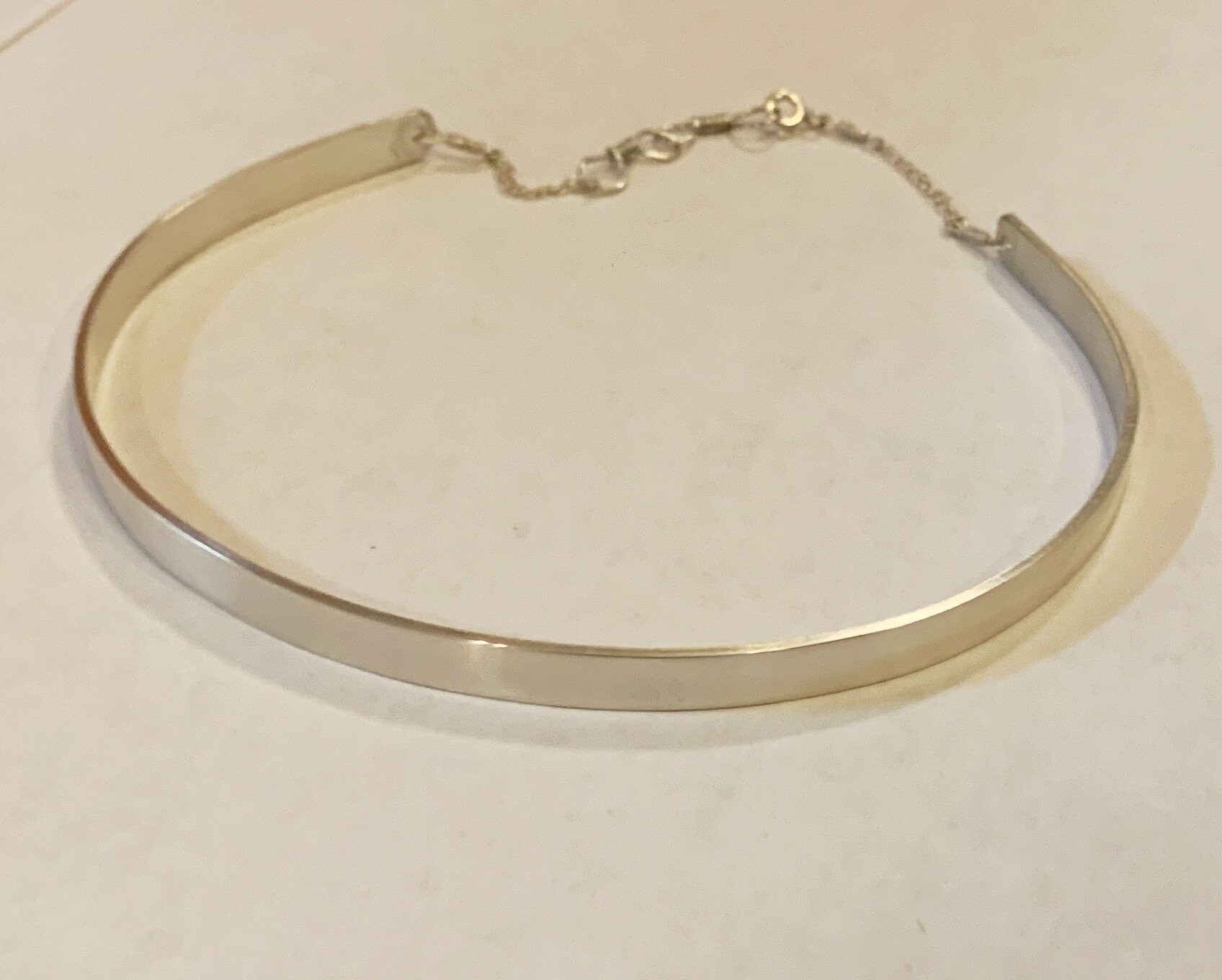 Very Thin Metal Choker Necklace gold 