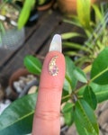 Amethyst Crystal Bindi * Brass & Silver Options * Reusable Forehead Jewel * Hand Forged
