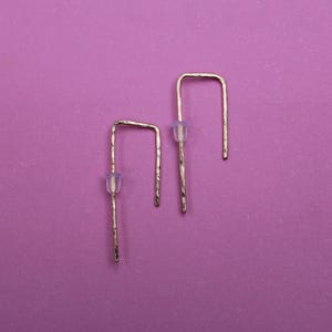 14K Gold Minimal Earrings image 8