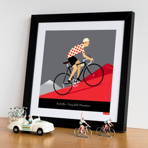 PERSONALIZED Fahrradkunst, König der Berge Druck, Geschenk für Radfahrer