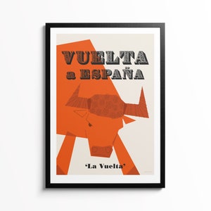 Vuelta Art Print, Cycling Grand Tour Poster, Gift for Cycling Fan