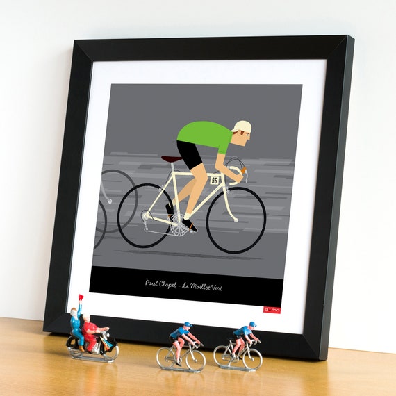 Ciclista personalizzato Green Jersey Cycling Print Custom | Etsy Italia