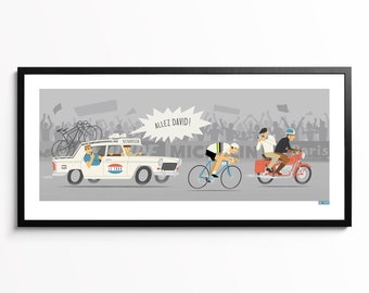 Personalised Cycling Art, Time Trial