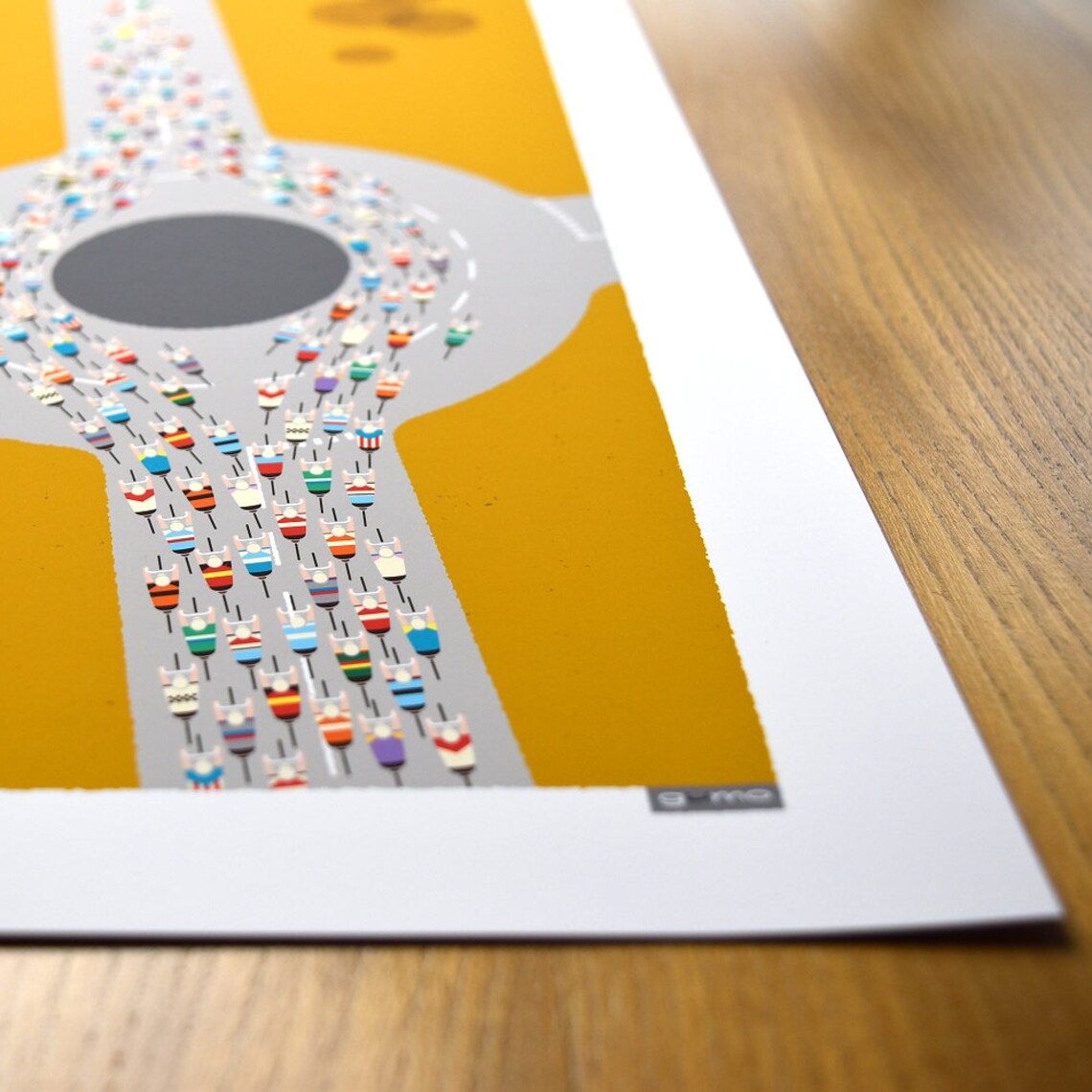 Peloton Cycling Poster Peloton Roundabout Art Print Etsy