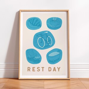 Impresión artística ilustrativa de ciclismo, póster de terminología ciclista retro, arte tipográfico de bicicletas, idea de regalo para aficionados al ciclismo, presente para amantes de la bicicleta