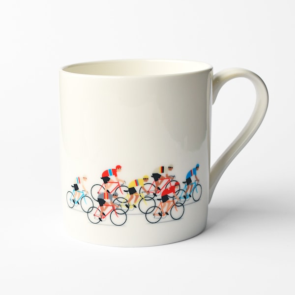 Kaffeebecher für Fahrradliebhaber, Radfahrerkaffeetasse, Peloton Radsportbecher, Fahrradgeschenk, Geschenk für Fahrradliebhaber, Radsportgeschenk, sportliches Geschenk