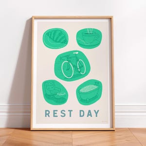 Póster ilustrativo de términos ciclistas, divertida lámina artística retro de ciclismo, arte mural tipográfico de bicicletas, idea de regalo para amantes de la bicicleta, regalo para papá ciclista.
