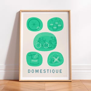 Impresión tipográfica con términos de ciclismo, arte mural ilustrativo de ciclismo, póster retro de ciclismo, idea de regalo para aficionados al ciclismo, idea de regalo para ciclistas