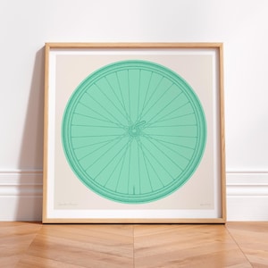 Cycling Art, Cycling Illustration, Cycling Poster, Cycling Wall Decor, Gift for Cycling Fan, Gift Idea for Cyclist, Present for Cyclist