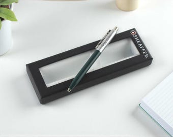 Luxury Personalised Ballpoint Pen in Green - Personalised Writing Gift.