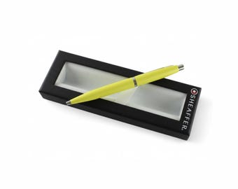Yellow Sheaffer VFM Pen - Personalised Pen Gift.