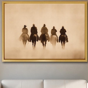 Western Cowboy Canvas Art Print