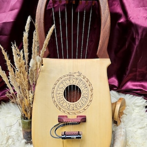 ᛉ Lira Kravik - Planos e instrucciones de construcción para arpa nórdica ᛉ