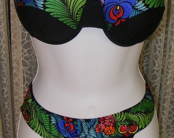 80er Jahre Bikini Brasilianischer Bein Deadstock Vintage Bademode Badeanzug