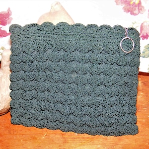 40s Clutch Bag Gimp Crochet Vintage Handbag Day / Evening Purse