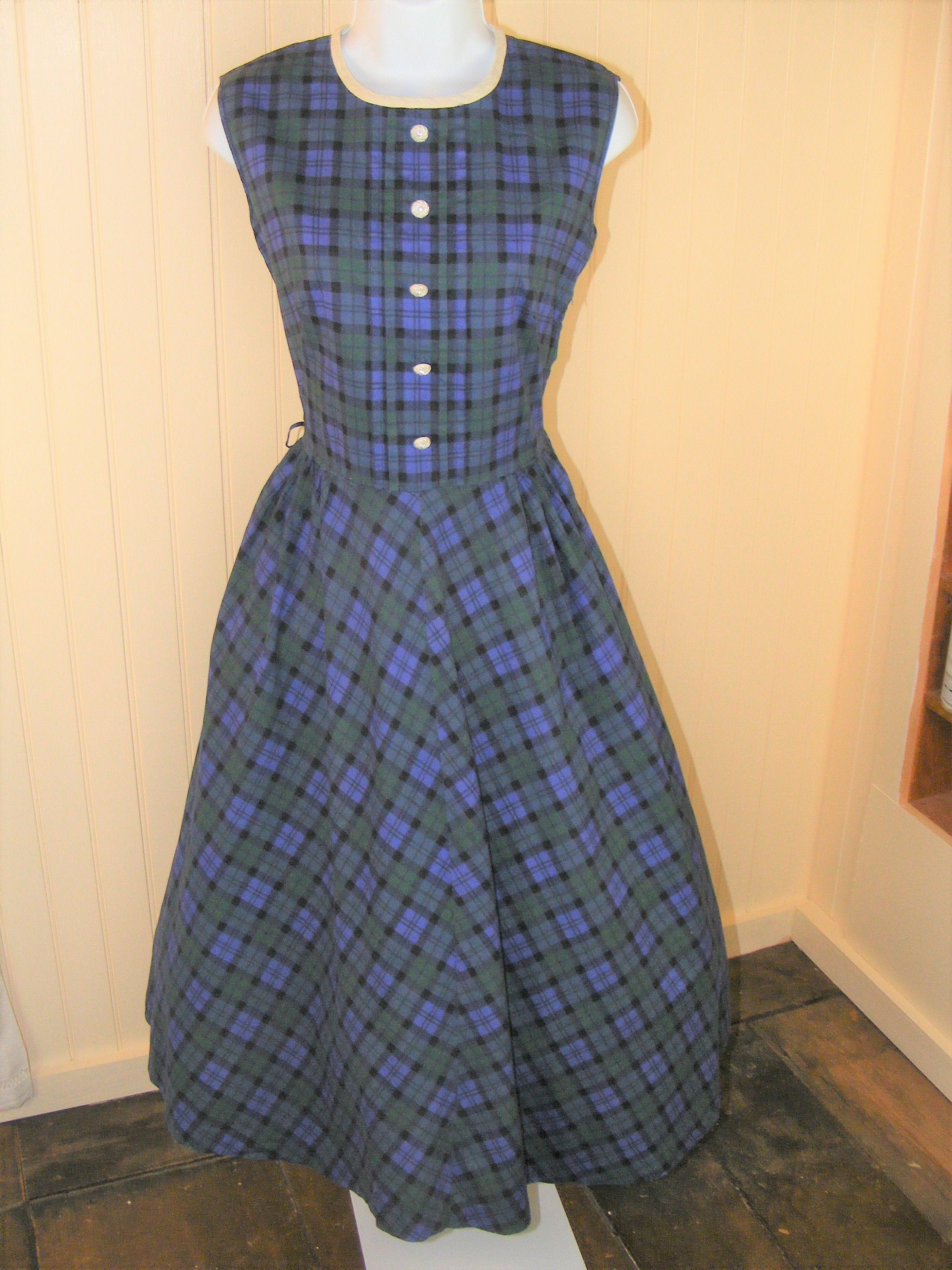 Vestido años 50 - Etsy México Vestido años 50 - Etsy México