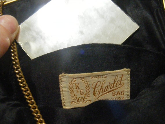 1930S Tapestry Bag Handbag Purse Charlet Paris Ne… - image 8