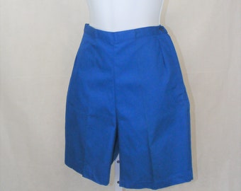 1960s Vintage Shorts Deadstock Jeanie Royal Blue Cotton Jamaica Shorts Vintage Pants 60s Fashions