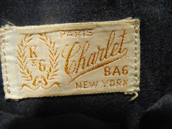 1930S Tapestry Bag Handbag Purse Charlet Paris Ne… - image 7