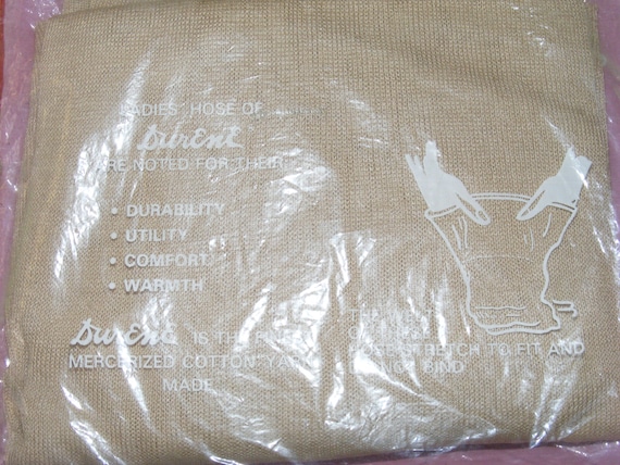 50s - 60s Cotton Stockings Deadstock in Pkg Duren… - image 3