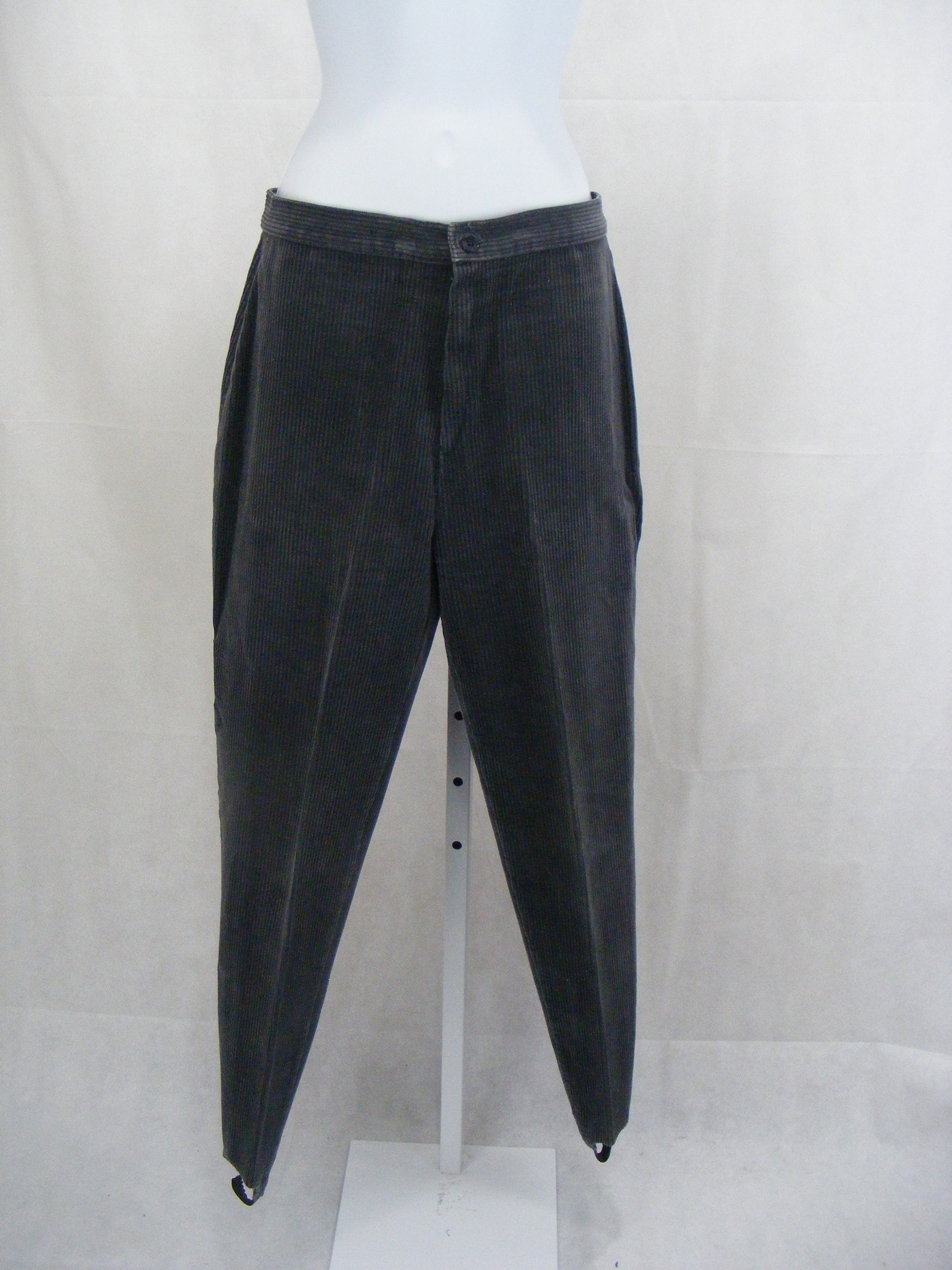 1980s Grey Stirrup Pants Vintage 80s Fashions New Wave Madonna | Etsy UK