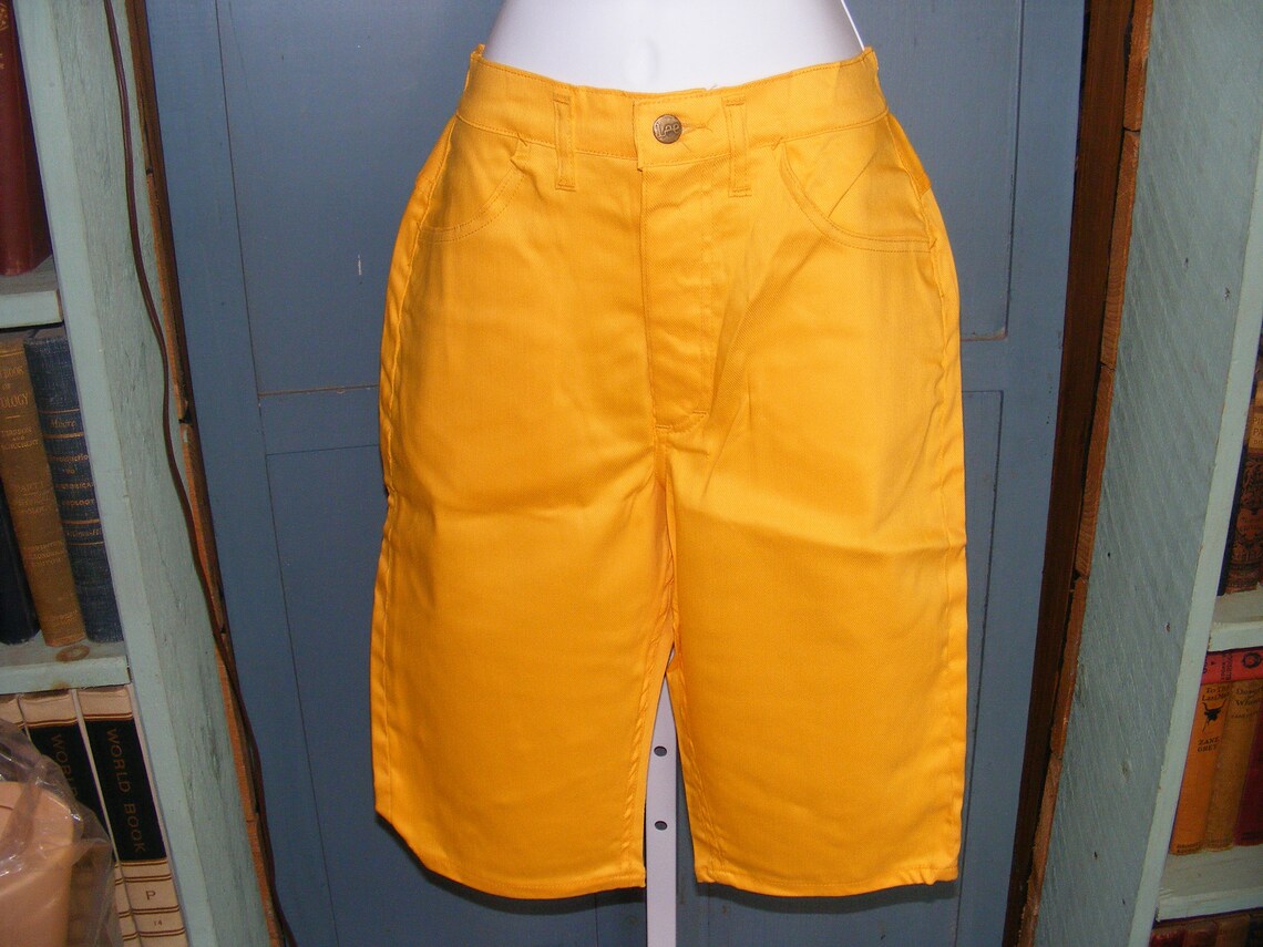 1960s Shorts Lady Lee Knee Knockers Stretch Sunflower Yellow Etsy