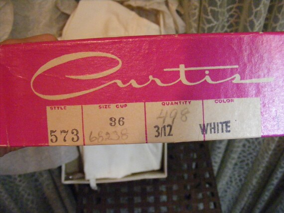 1940s Long Line Bra 36DD Curtis Eddyform 573 Deadstock in Box Vintage  Lingerie Clothing Cotton Bra 