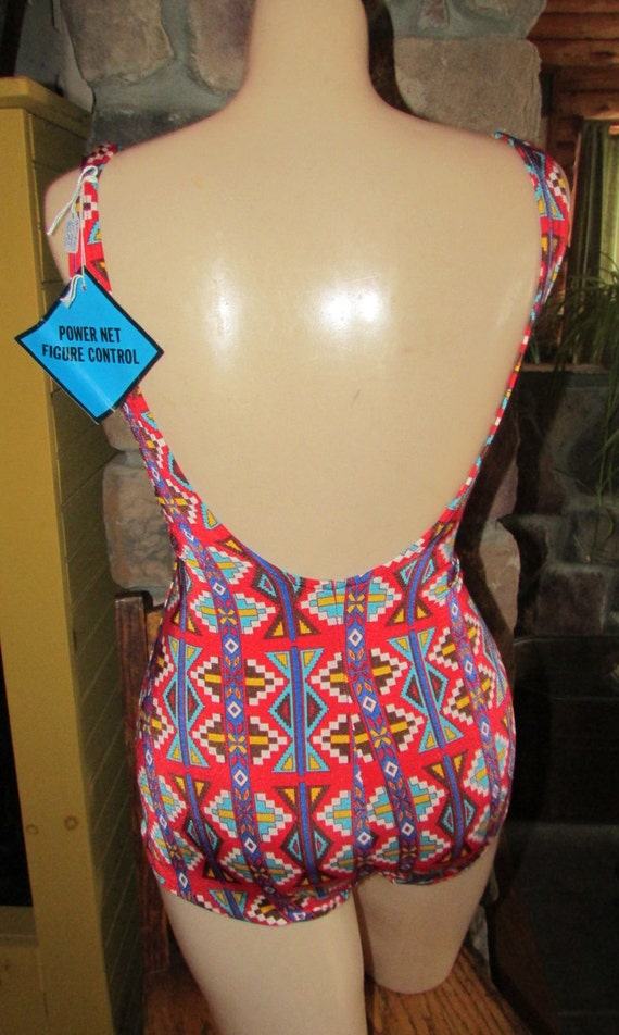 70s Bathing Suit sz 36 Beach Wear Deadstock Swim … - image 3