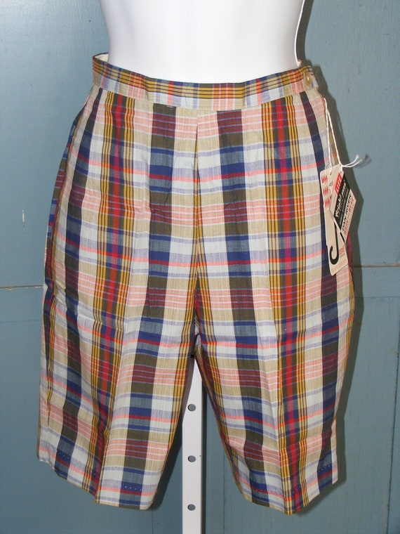 1960s Bermuda Shorts XS Vintage Jeanie Deadstock … - image 1