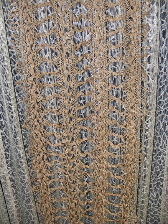 Victorian Shawl Hand Knotted Lace Scarf Shawl Wra… - image 10