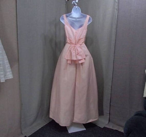 1960s Gown Pink Formal Dress Vintage Debutante Vi… - image 5