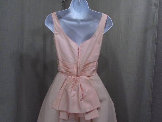 1960s Gown Pink Formal Dress Vintage Debutante Vi… - image 6