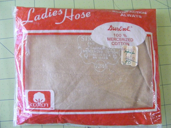 50s - 60s Cotton Stockings Deadstock in Pkg Duren… - image 6