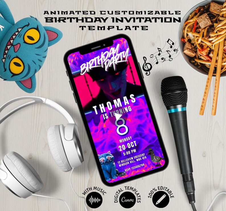 Kit Decorazione Compleanno Kpop Hunter - Banner, Palloncini E Topper Per Torta